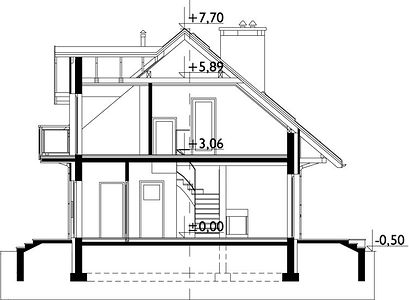 Фасад дома HHD-6825-76 Фасад дома HHD-6825-76
